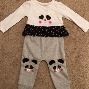 18 month panda onesie and pants